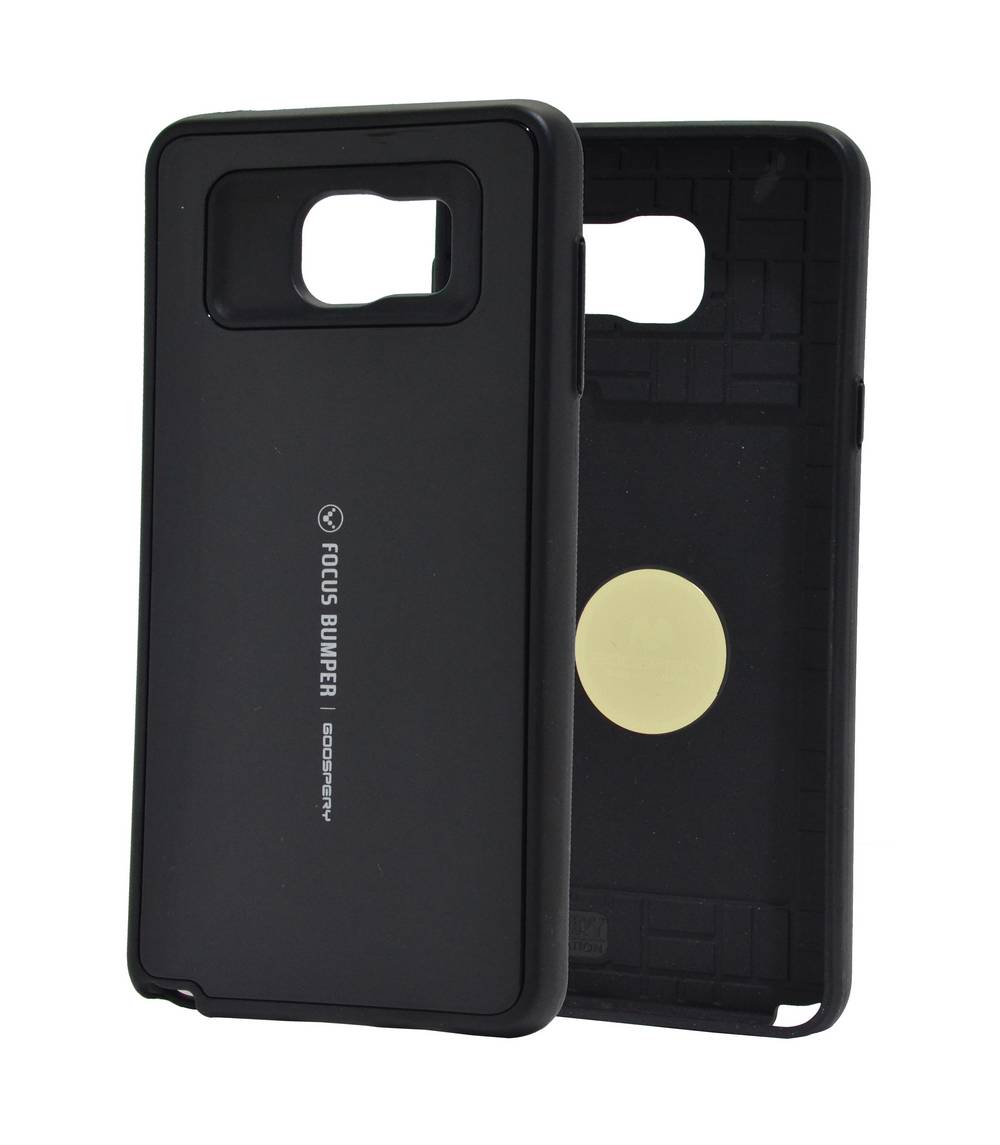 Θήκη Hard TPU Goospery Focus Bumper για Samsung SM-N920F Galaxy Note 5 Μαύρη by Mercury