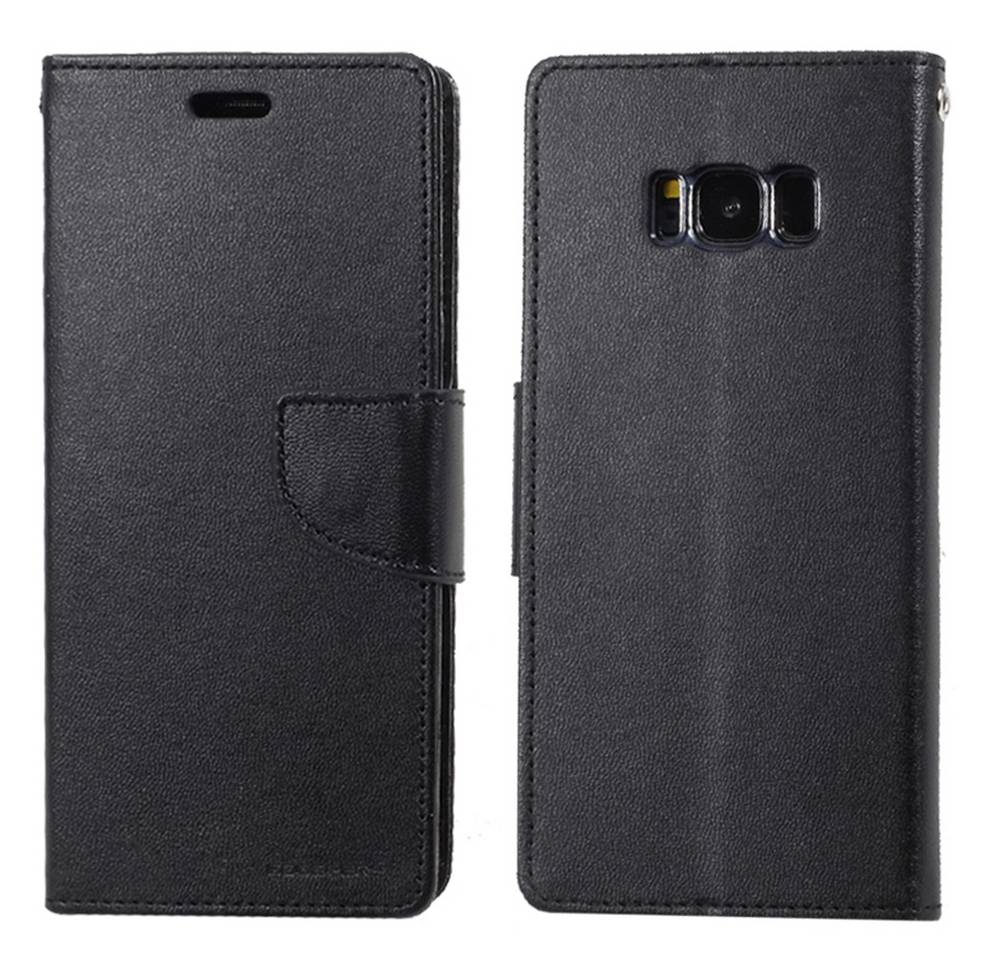 Θήκη Book Goospery Bravo Diary για Samsung SM-G955F Galaxy S8+ Μαύρη by Mercury