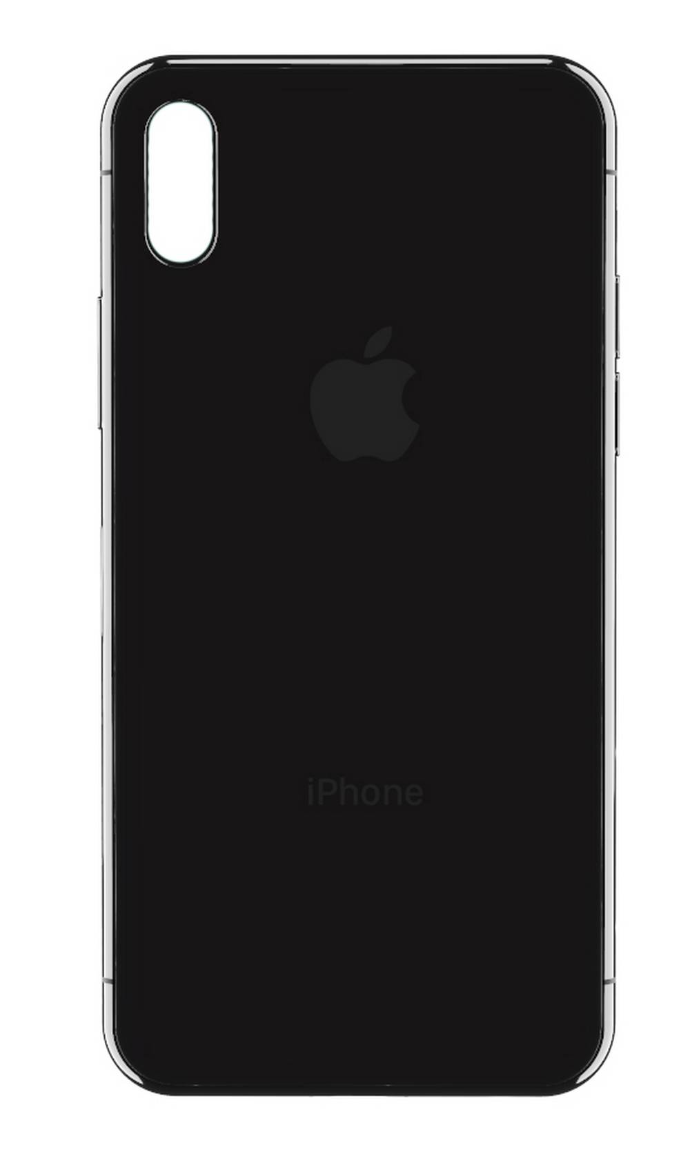Πίσω Κάλυμμα Apple iPhone X Μαύρο χωρίς Τζαμάκι Κάμερας Swap
