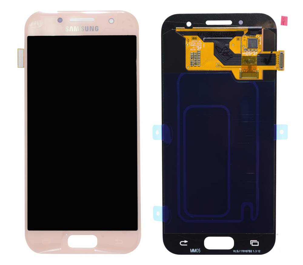Γνήσια Οθόνη & Μηχανισμός Αφής Samsung SM-A320F Galaxy A3 (2017) Ρόζ GH97-19732D