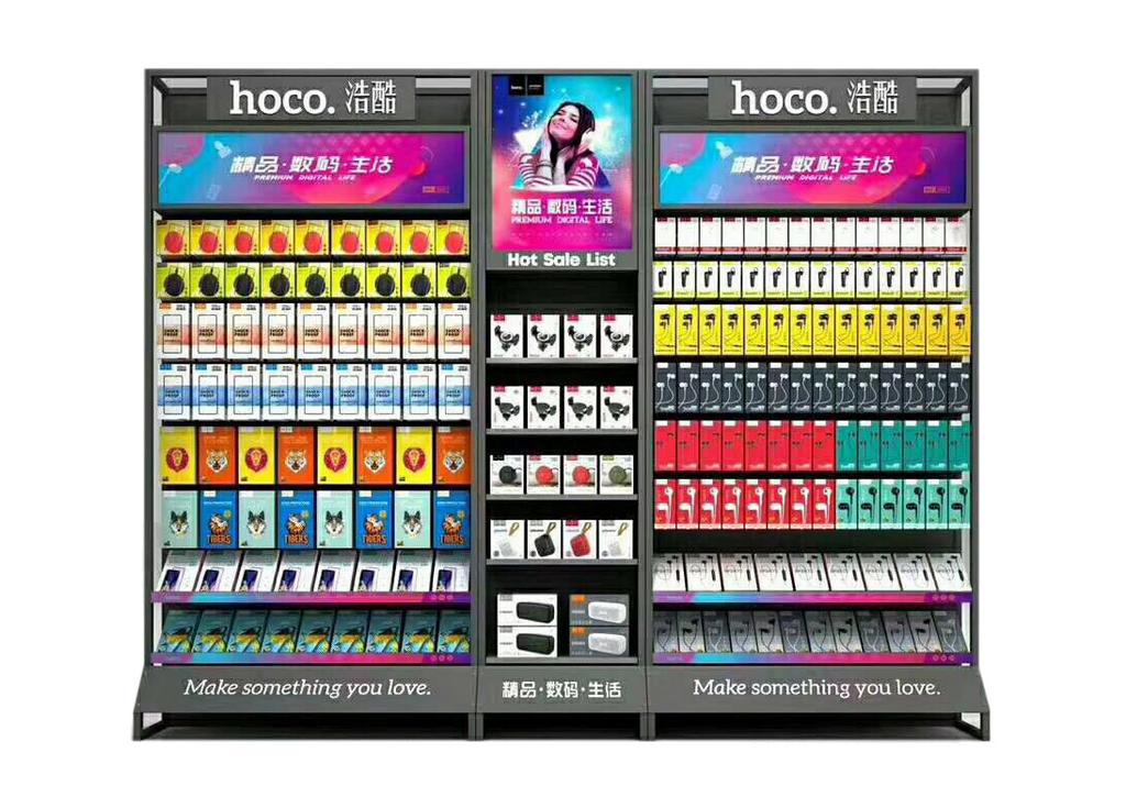 Stand Hoco Επιδαπέδιο 3M Σιδερένιο Γκρι Συνδυαστικό Σετ 2 Τεμαχίων Α1 και 1 Τεμάχιο Α2 (300x30x240 cm)