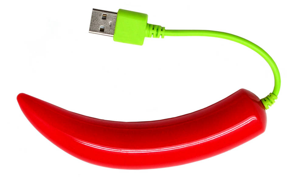 USB 2.0 Hub Πιπεριά 4 Θέσεων Κόκκινη