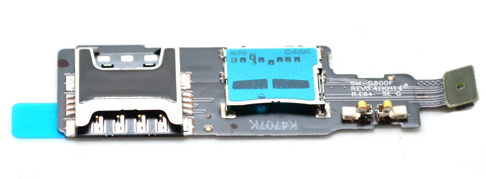 Επαφές Κάρτας Sim Samsung SM-G800F Galaxy S5 Μini με Αναγνώστη Κάρτας Μνήμης Original GH96-07238A