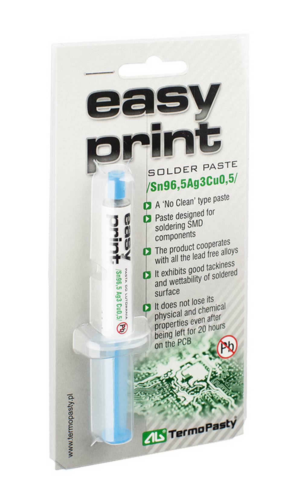 Πάστα Κόλλησης TermoPasty Easy Print Sn96,5Ag3Cu0,5 1,4ml REL - 0