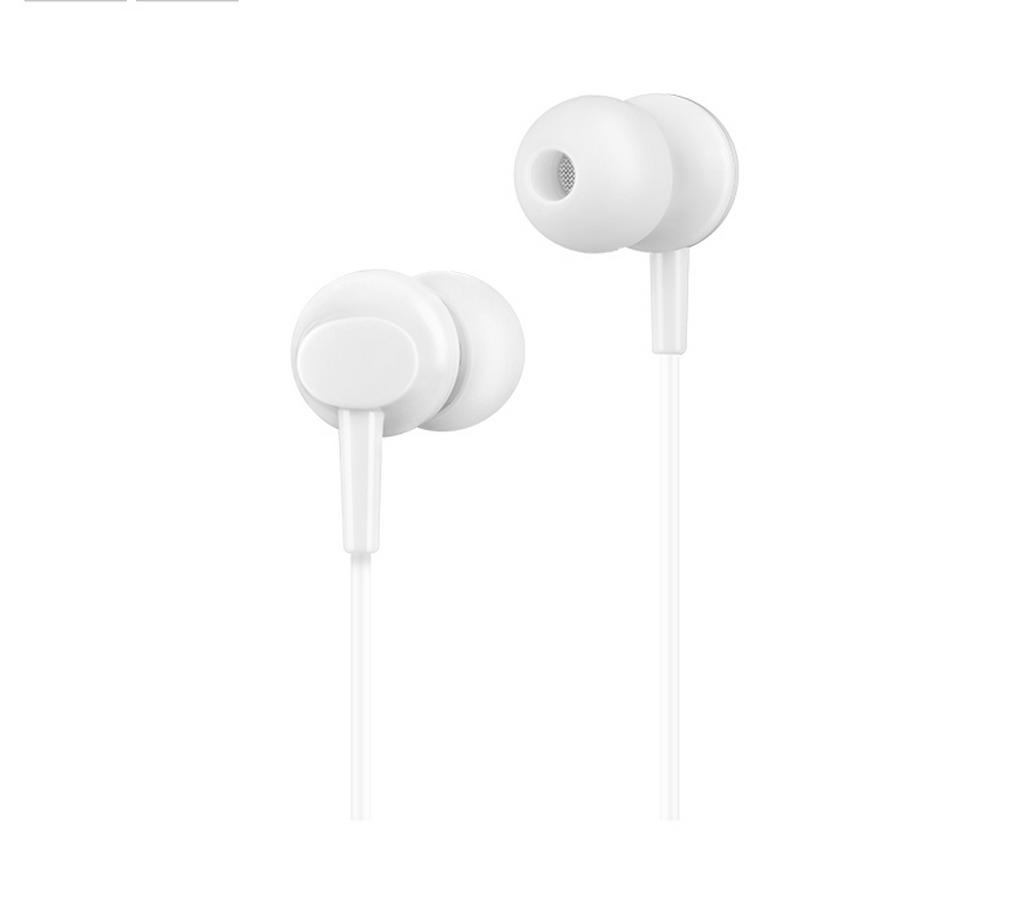 Hands Free Hoco M14 Initial Sound Earphones Stereo 3.5mm Λευκά με Μικρόφωνο και Πλήκτρο Λειτουργίας