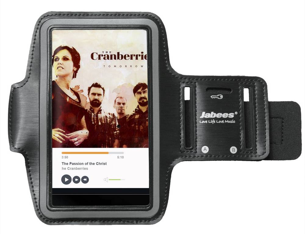 Θήκη Μπράτσου Jabees για iPhone 7 Plus/Redmi Note 4 Μαύρη και Συμβατά Τηλέφωνα