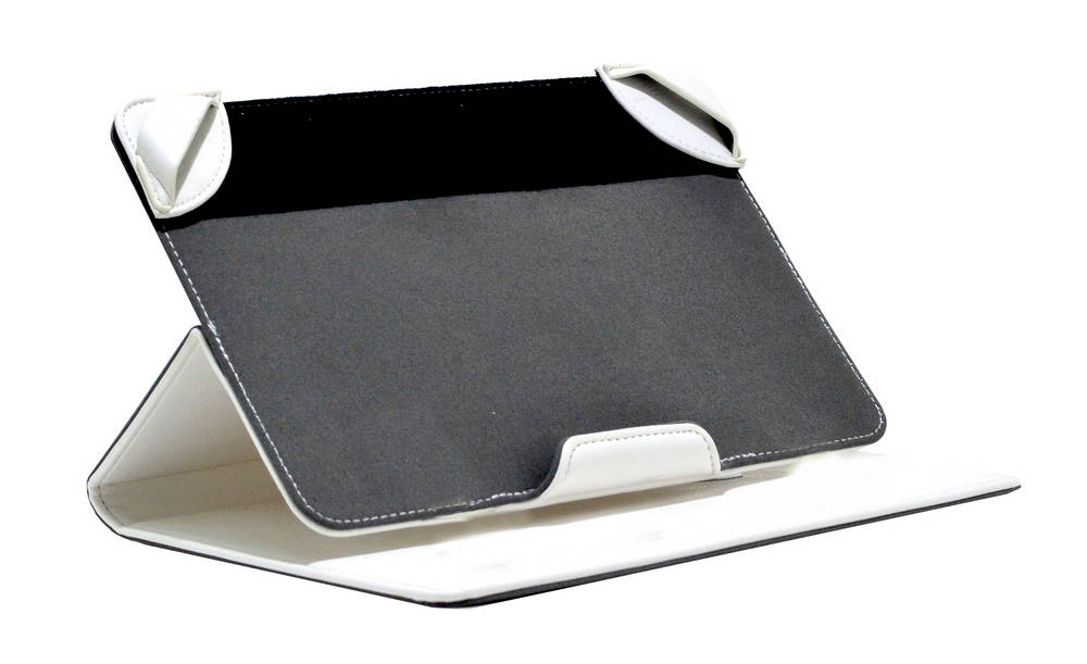 Θήκη Book Lamborghini Universal για Tablet 7'' - 8'' Ίντσες Λευκή Δερμάτινη (21 cm x 13 cm)