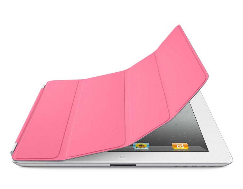 Θήκη Smart για Apple iPad 2, 3, 4 Ρόζ - Μπροστινό Κάλυμμα