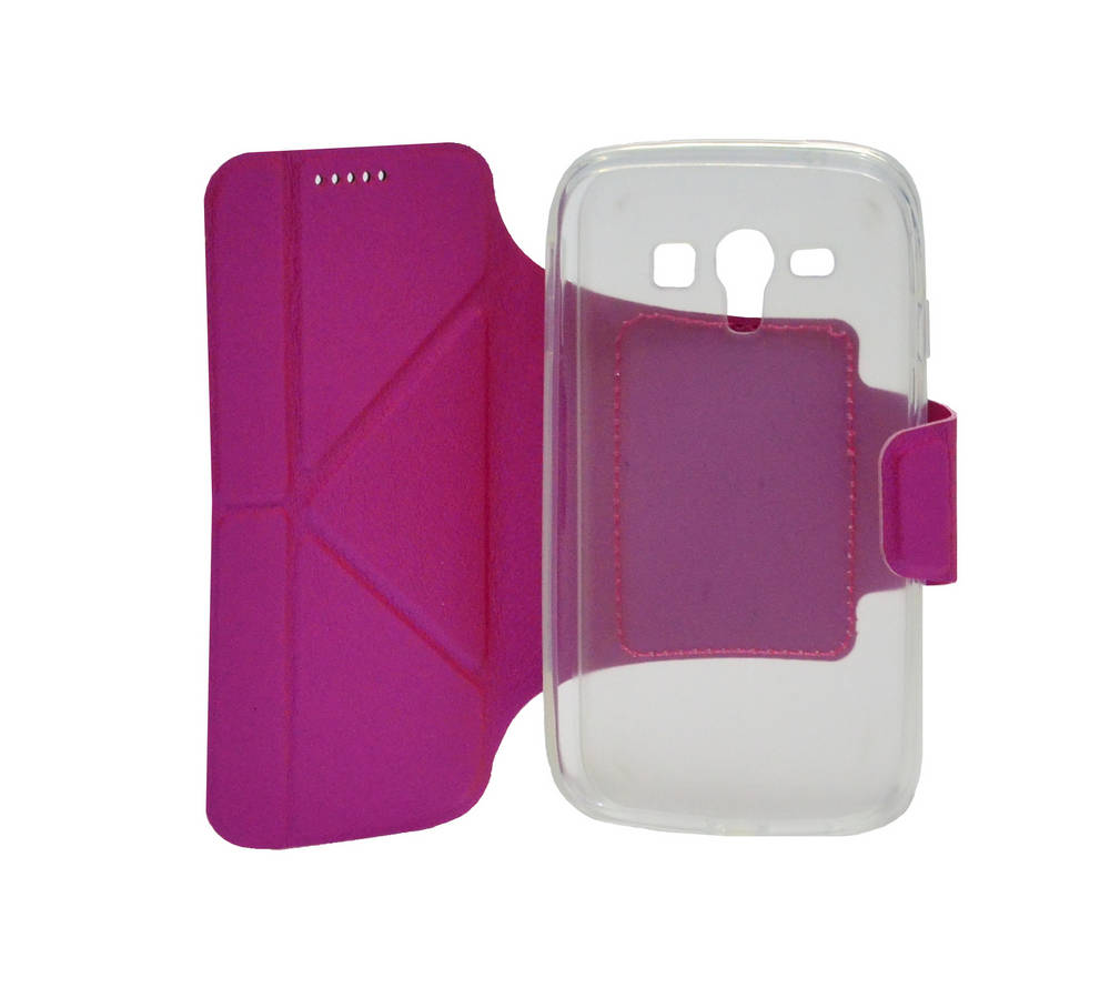 Θήκη Book Ancus Classic για Samsung i8262D Galaxy Core Duos Φούξια