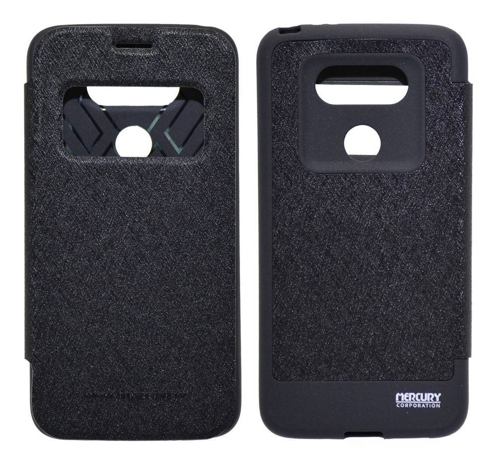 Θήκη Book Goospery Wow Bumper View για LG G5 H850 Μαύρη by Mercury