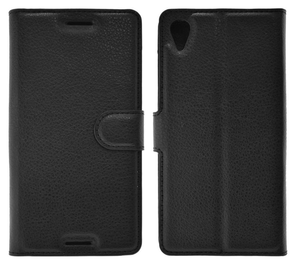 Θήκη Book Ancus Teneo για Sony Xperia X TPU Μαύρη