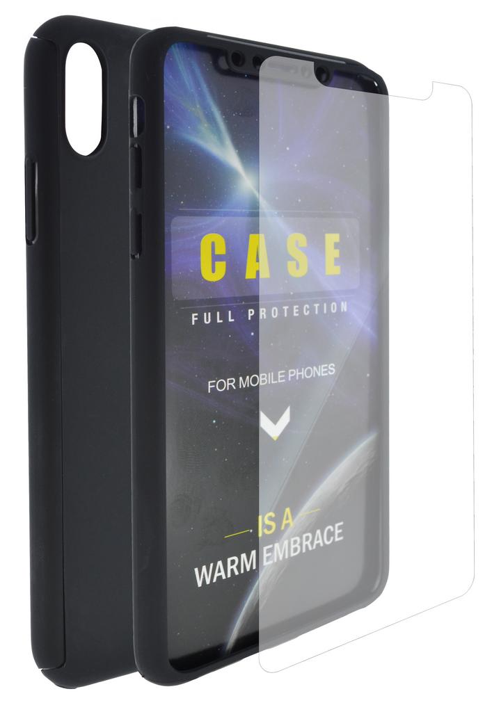 Θήκη 360 Protect Ancus για Apple iPhone XS Max Μαύρη με Tempered Glass 0.20mm