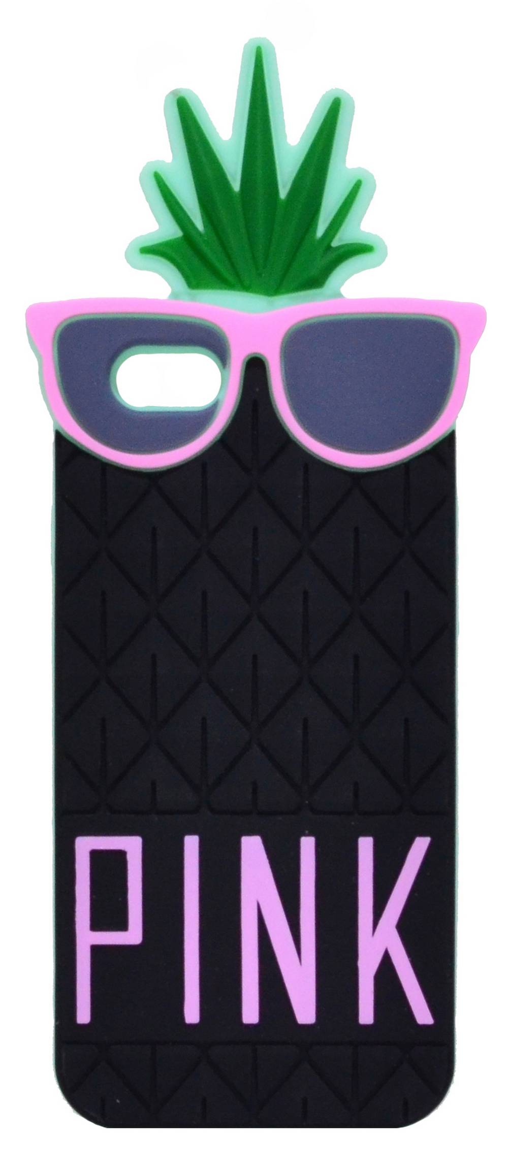 Θήκη Σιλικόνης Ancus Pineapple για Apple iPhone 6/6S Μαύρη