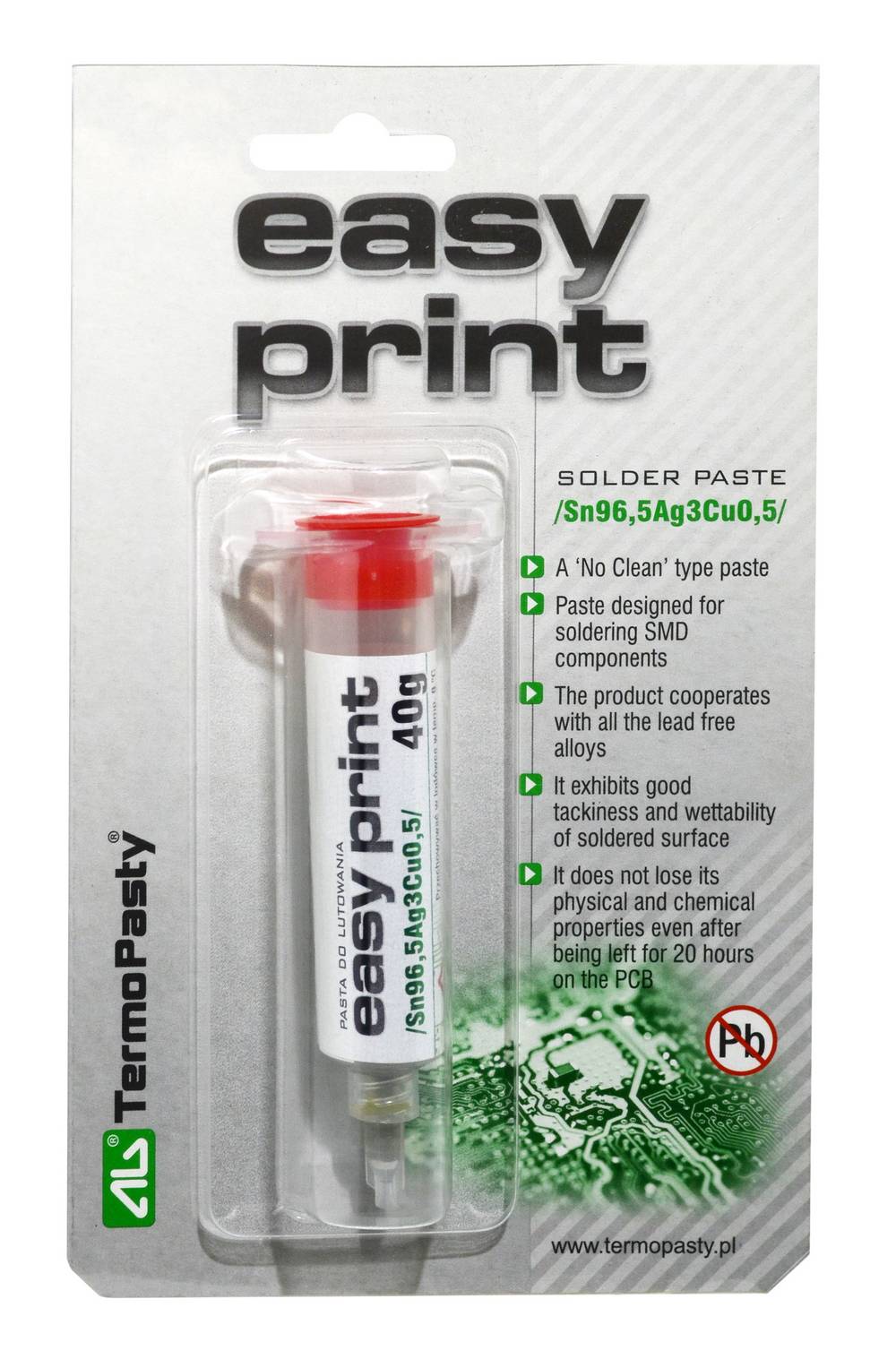 Πάστα Κόλλησης TermoPasty Easy Print Sn96,5Ag3Cu0,5 40ml REL - 0