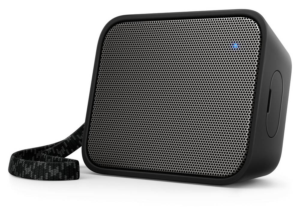 Φορητό Ηχείο Bluetooth Philips Pixel Pop BT110B/00 4W Sweat-Proof IPX4 Μαύρο με Ανοιχτή Ακρόαση και Σύνδεση Audio-in 3.5mm