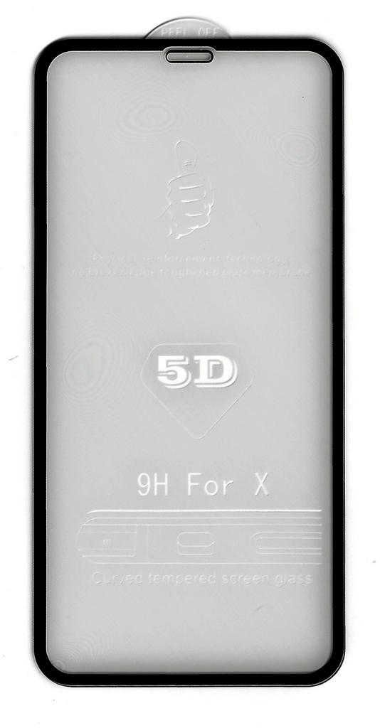 Tempered Glass Ancus Full Face 5D 9H για Apple iPhone X / XS με Μαύρο Πλαίσιο