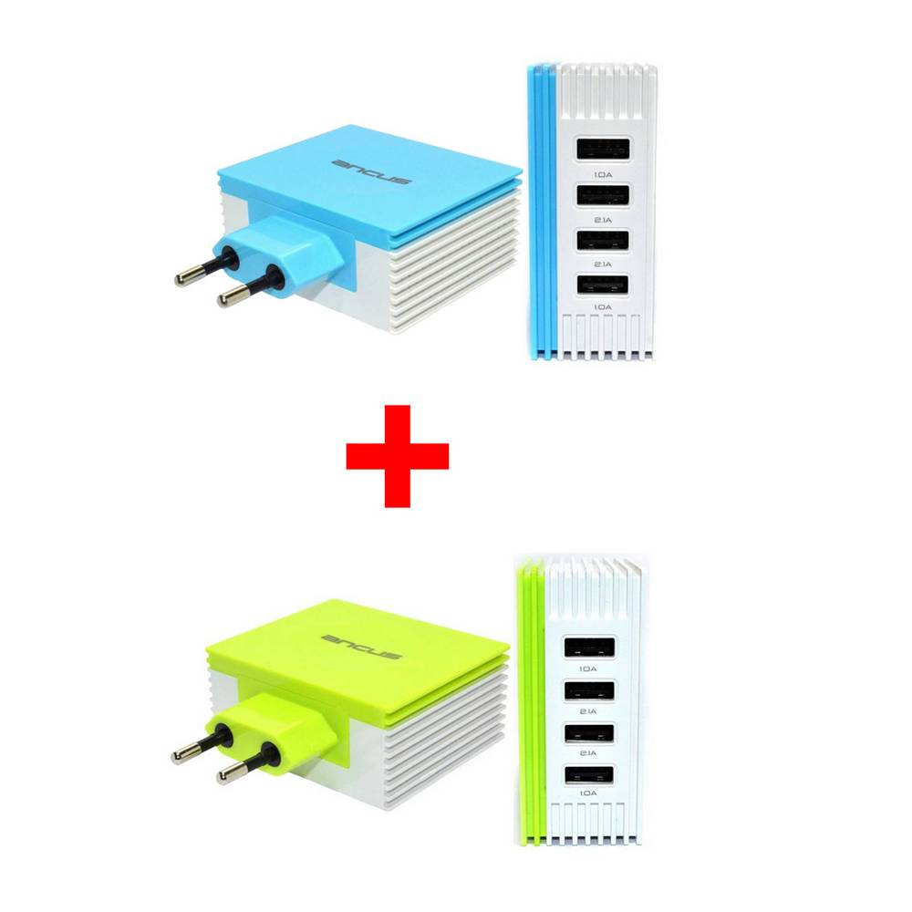 Φορτιστής Ταξιδίου Ancus Multi Charger 4 Usb 4.2A Σετ 10 Τεμαχίων