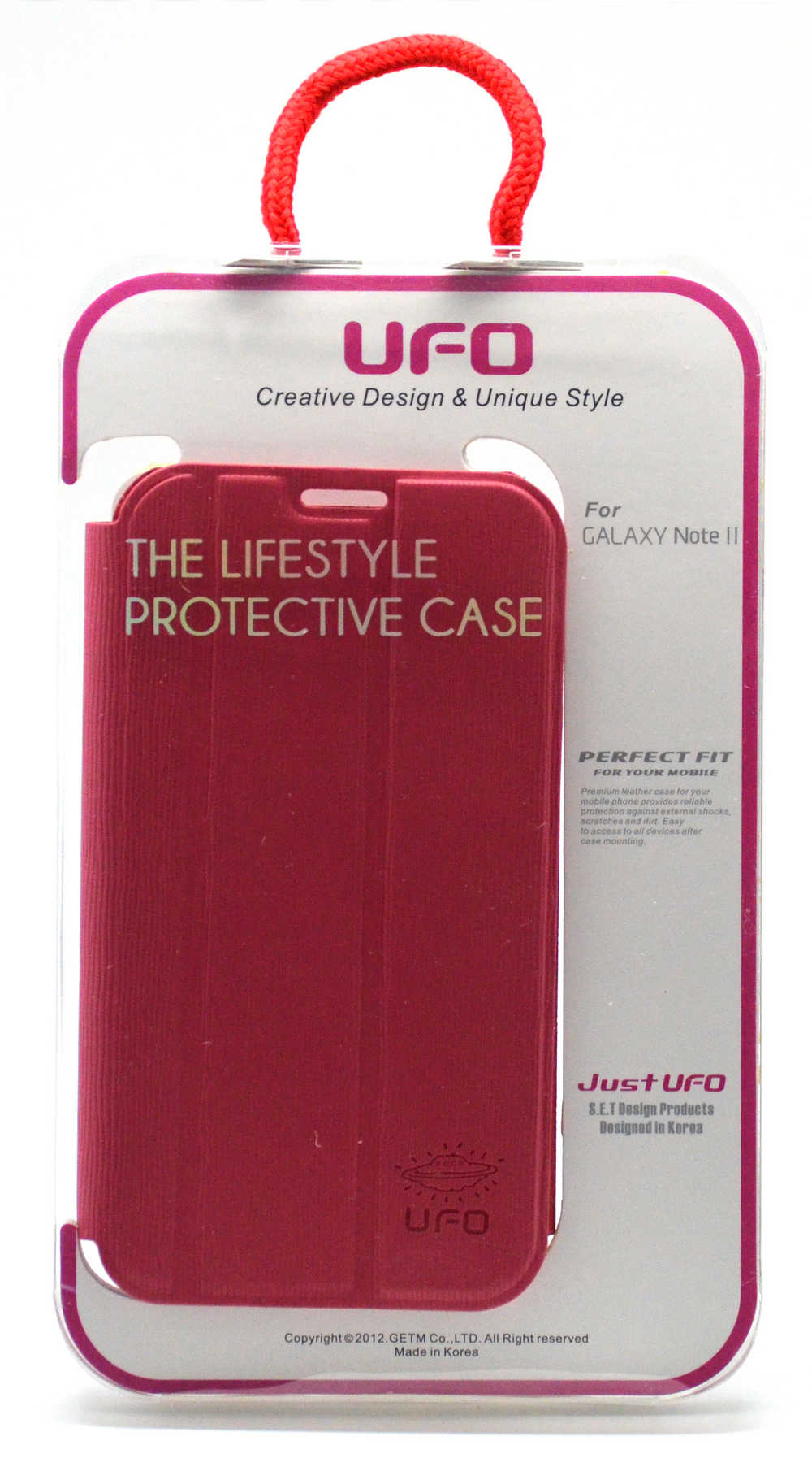 Θήκη Book UFO για Samsung N7100 Galaxy Note II Ρόζ - Κόκκινη