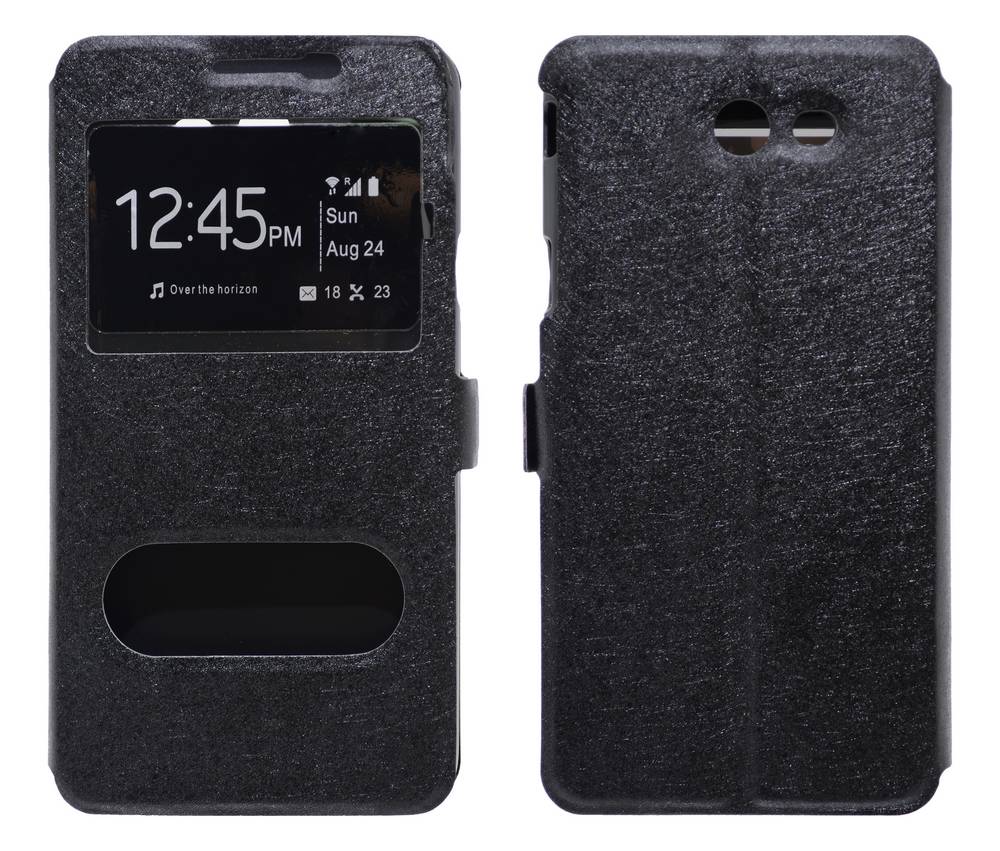 Θήκη Book S-View Ancus για Samsung SM-G610F Galaxy J7 Prime Μαύρη