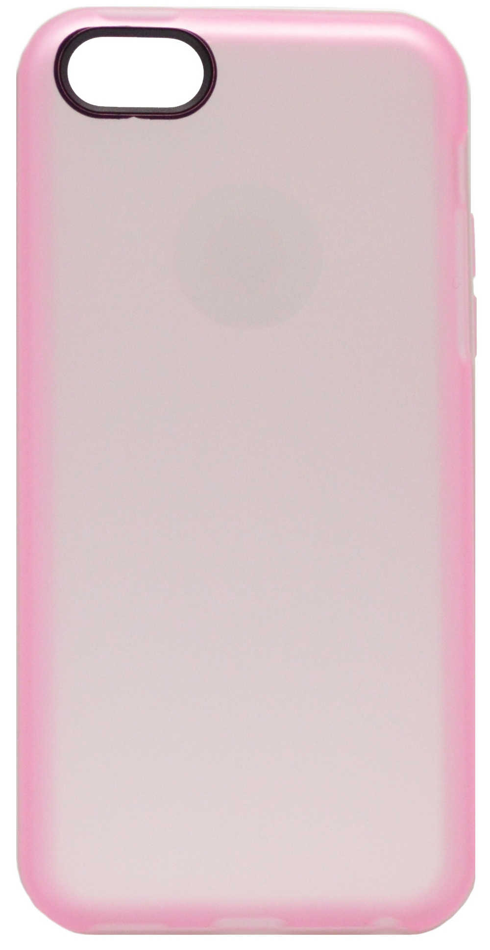 Θήκη TPU Ancus για Apple iPhone 5C Ρόζ με Λευκό Περίγραμμα