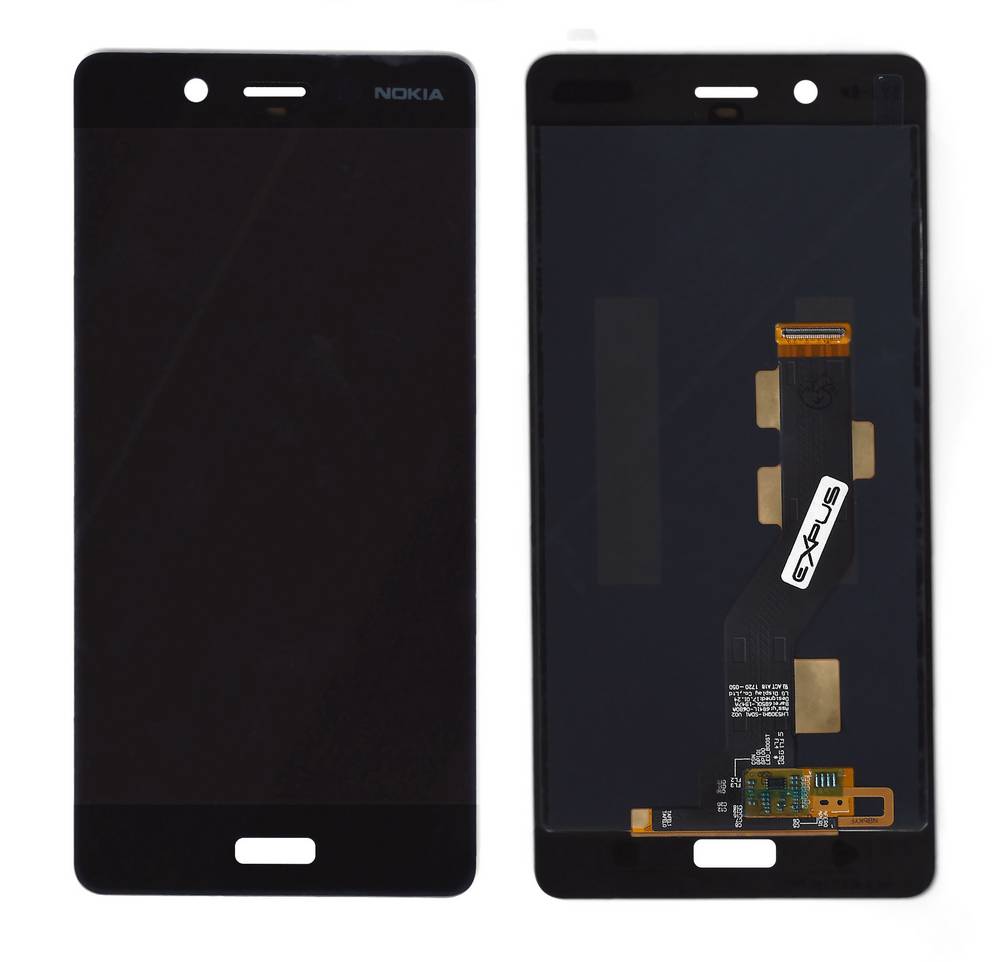 Οθόνη & Μηχανισμός Αφής Nokia 8/ 8 Dual Μαύρο χωρίς Πλαίσιο. Κόλλα