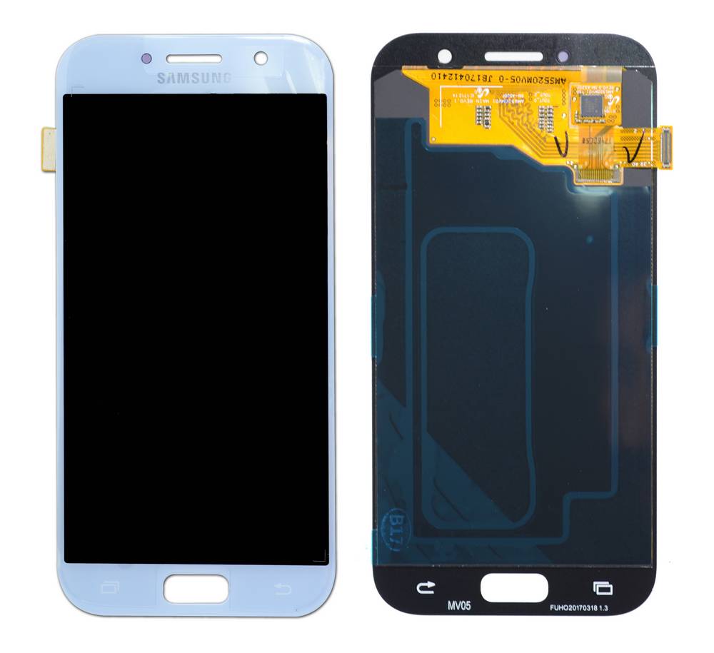 Γνήσια Οθόνη & Μηχανισμός Αφής Samsung SM-A520F Galaxy A5 (2017) Μπλέ GH97-19733C, GH97-20135C