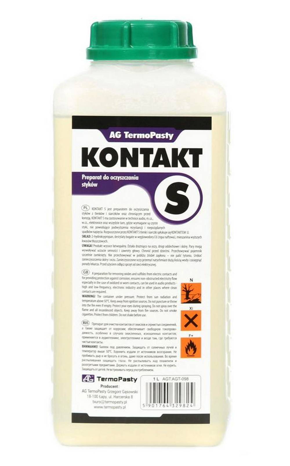 Καθαριστικό Επαφών TermoPasty Kontakt S 1Λ Κατάλληλο για Ηλεκτρονικά Κυκλώματα και Επαφές