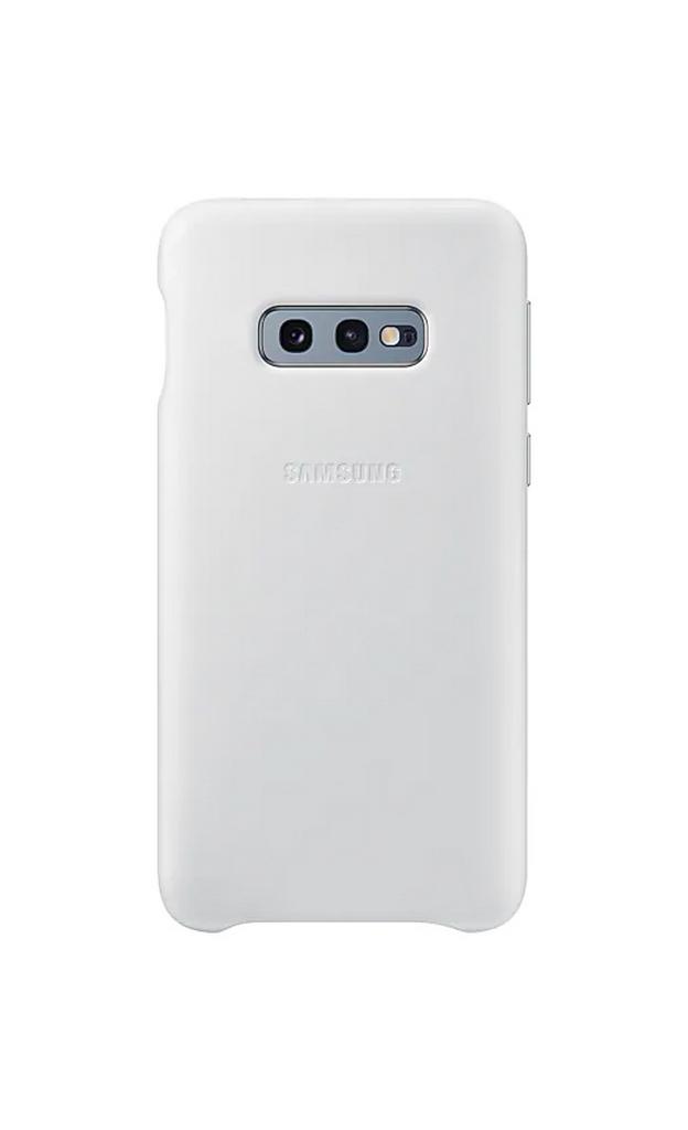 Θήκη Faceplate Samsung Leather Cover EF-VG970LWEGWW για SM-G970F Galaxy S10e Λευκή