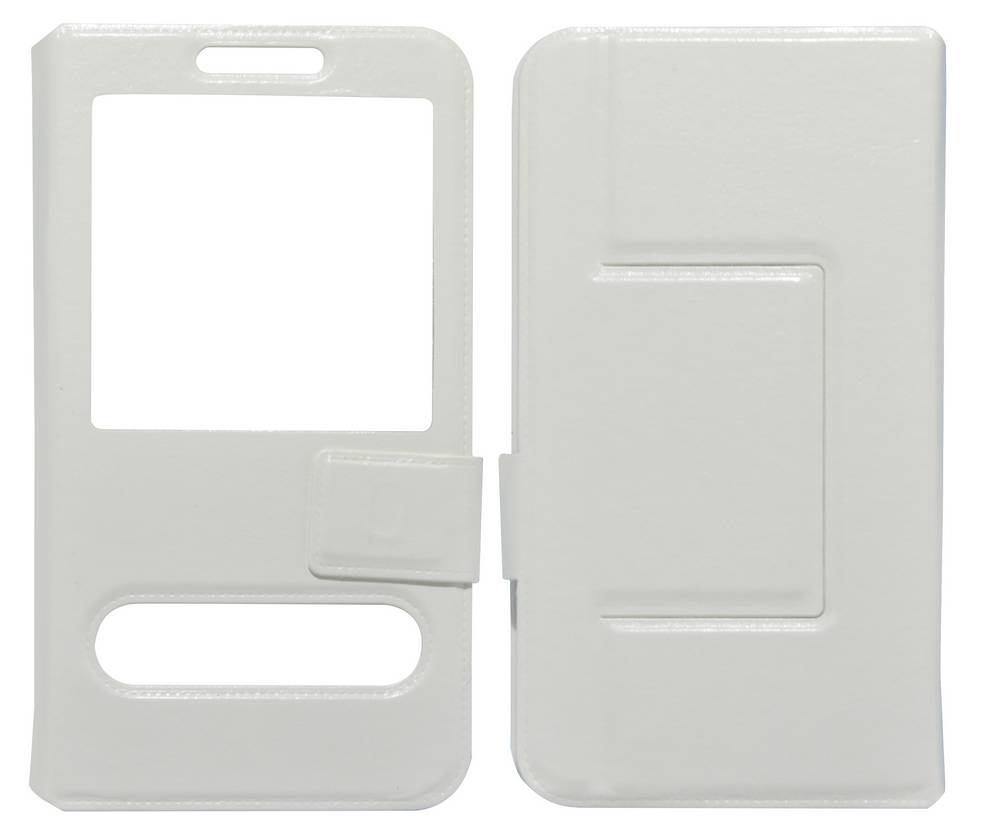 Θήκη Book S-View Ancus Stick it Universal για Smartphone 5.0" - 5.5" Λευκή