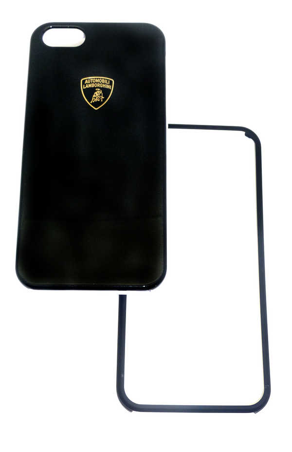 Θήκη Faceplate Lamborghini για Apple iPhone SE/5/5S Slim Μαύρη με αποσπώμενο μαύρο και λευκό μπροστινό μέρος Diablo-D1