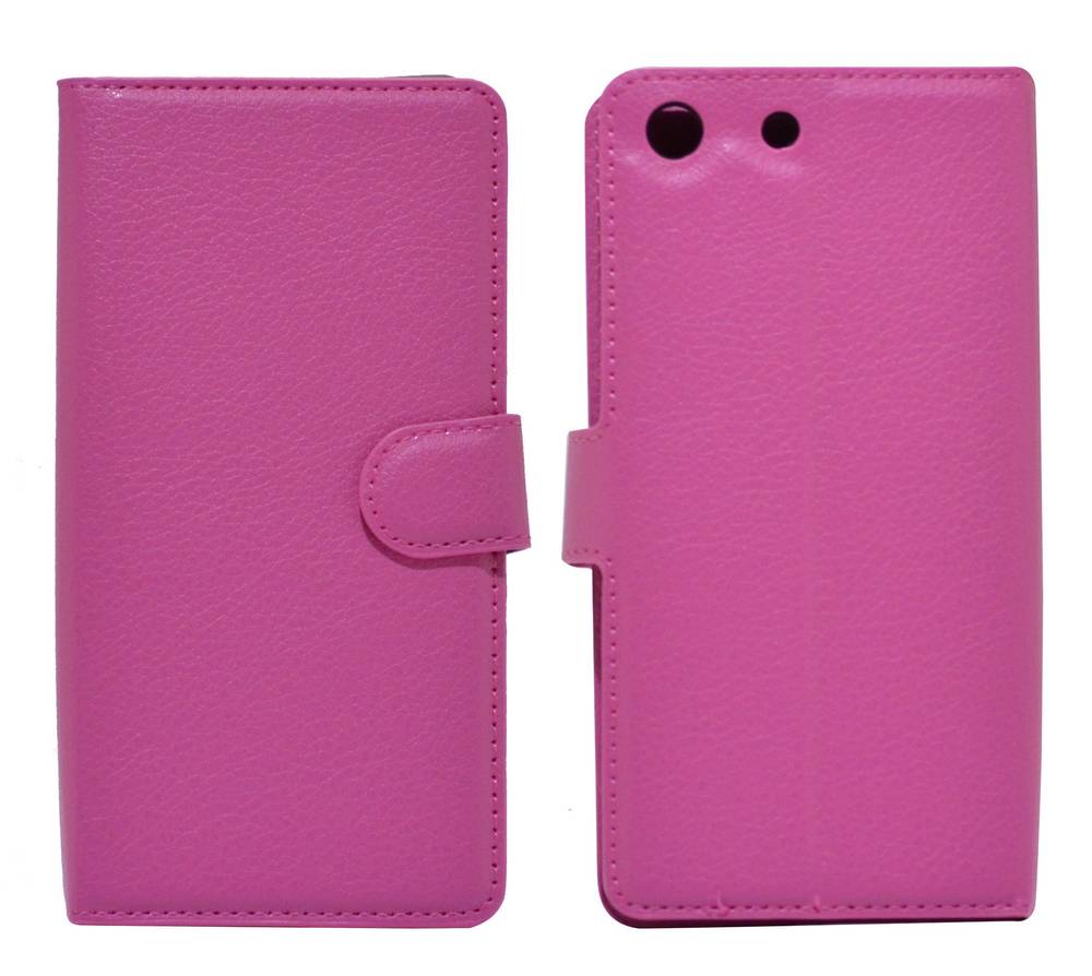 Θήκη Book Ancus Teneo για Sony Xperia M5/M5 Dual TPU Φούξια