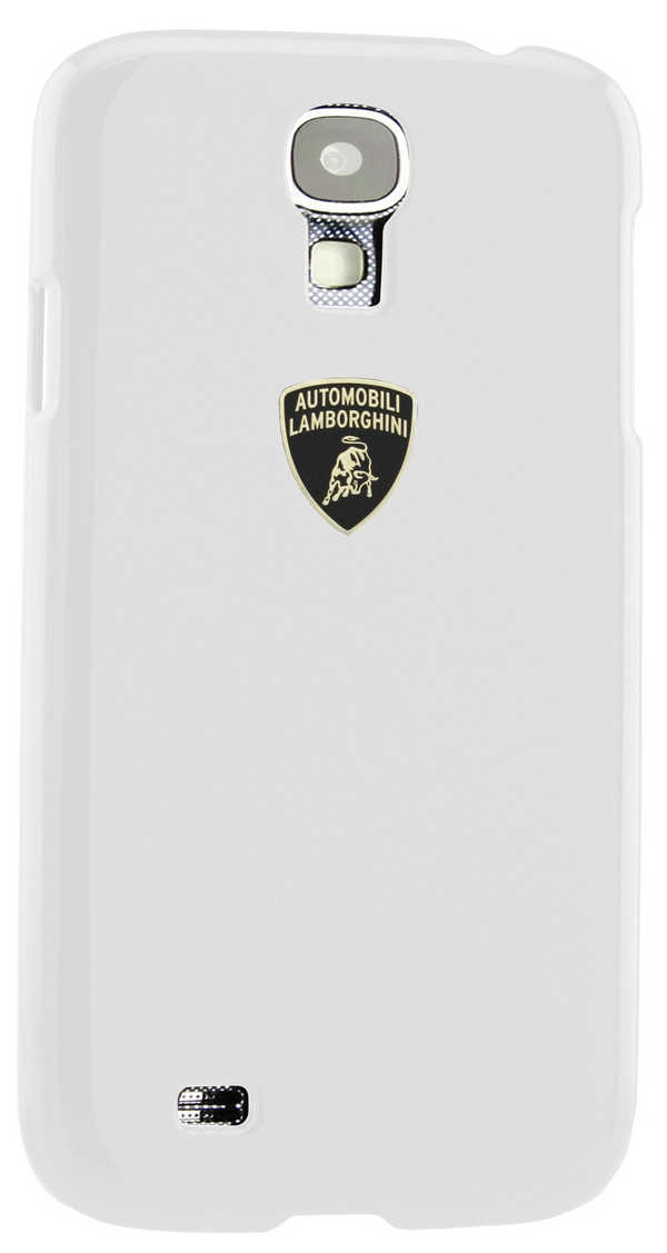 Θήκη Faceplate Lamborghini για Samsung i9505/i9500 Galaxy S4 Stylish Λευκή  Μεταλλική Diablo-D1