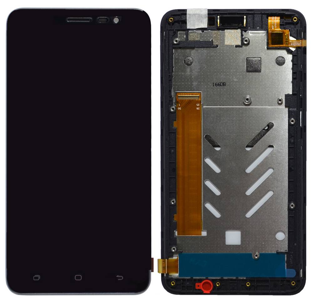 Γνήσια Οθόνη & Μηχανισμός Αφής Hisense F20 Μαύρο με Πλαίσιο και Ακουστικό 1025169