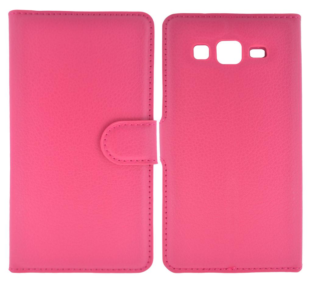 Θήκη Book Ancus Teneo για Samsung SM-J330F Galaxy J3 (2017) TPU Φούξια