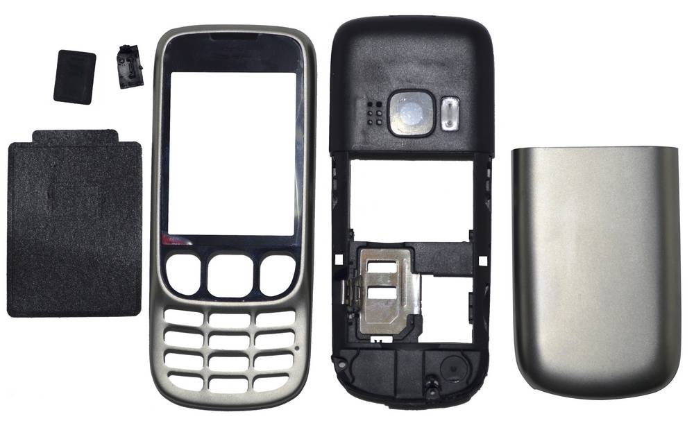 Πρόσοψη Nokia 6303 Classic χωρίς πληκτρολόγιο Ασημί OEM