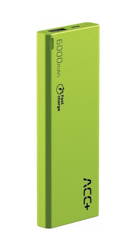 Power Bank ACC+ THIN 6000 mAh Fast Charge Πράσινο