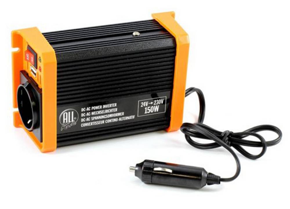 Μετασχηματιστής Ρεύματος All Ride 24V / 230V 150W + USB