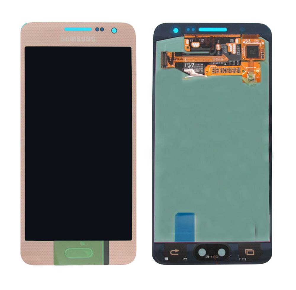 Γνήσια Οθόνη & Μηχανισμός Αφής Samsung SM-A300F Galaxy A3 με Κόλλα Χρυσαφί GH97-16747F