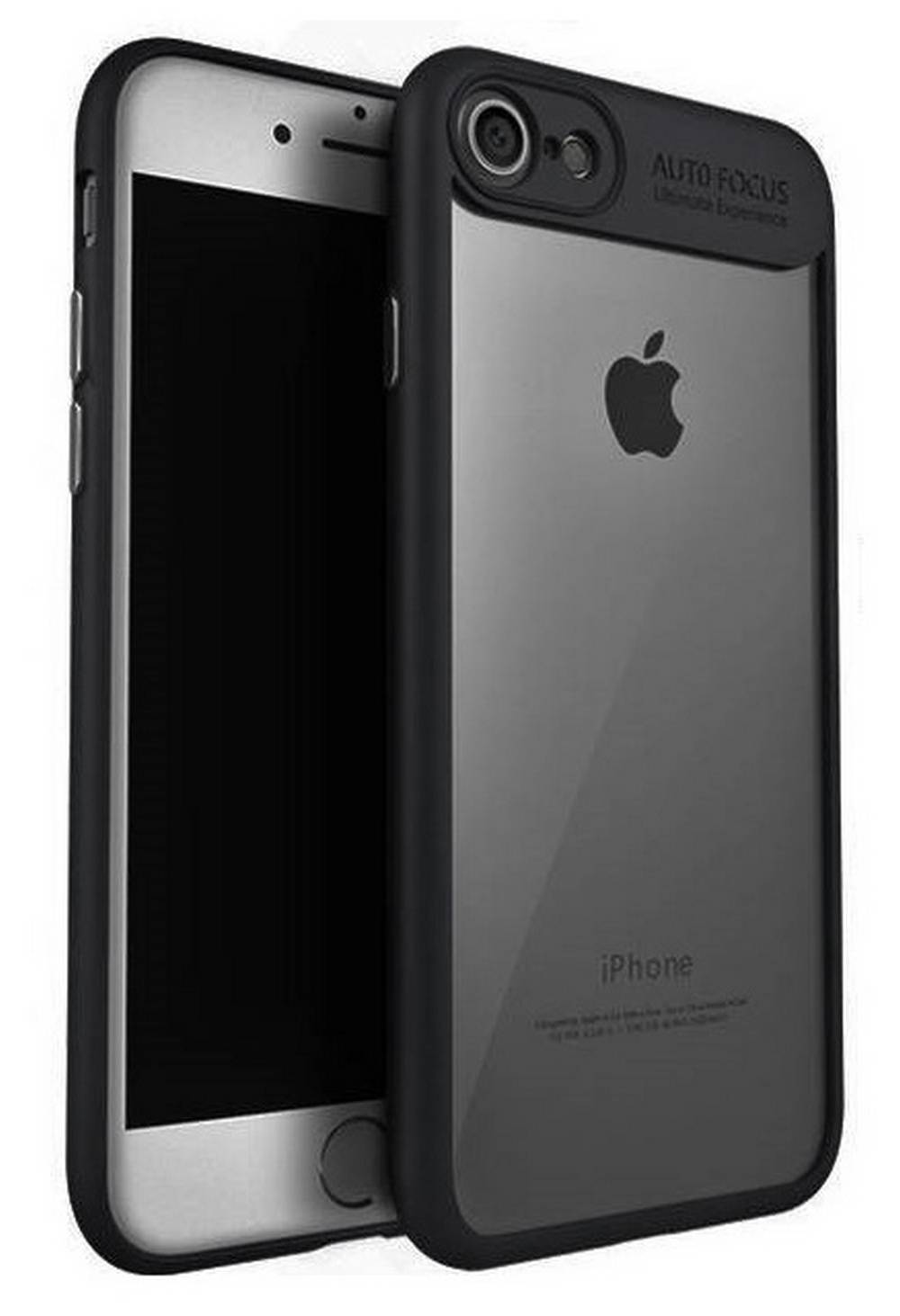 Θήκη Ancus AutoFocus για Apple iPhone 7/8 Μαύρη-Διάφανη
