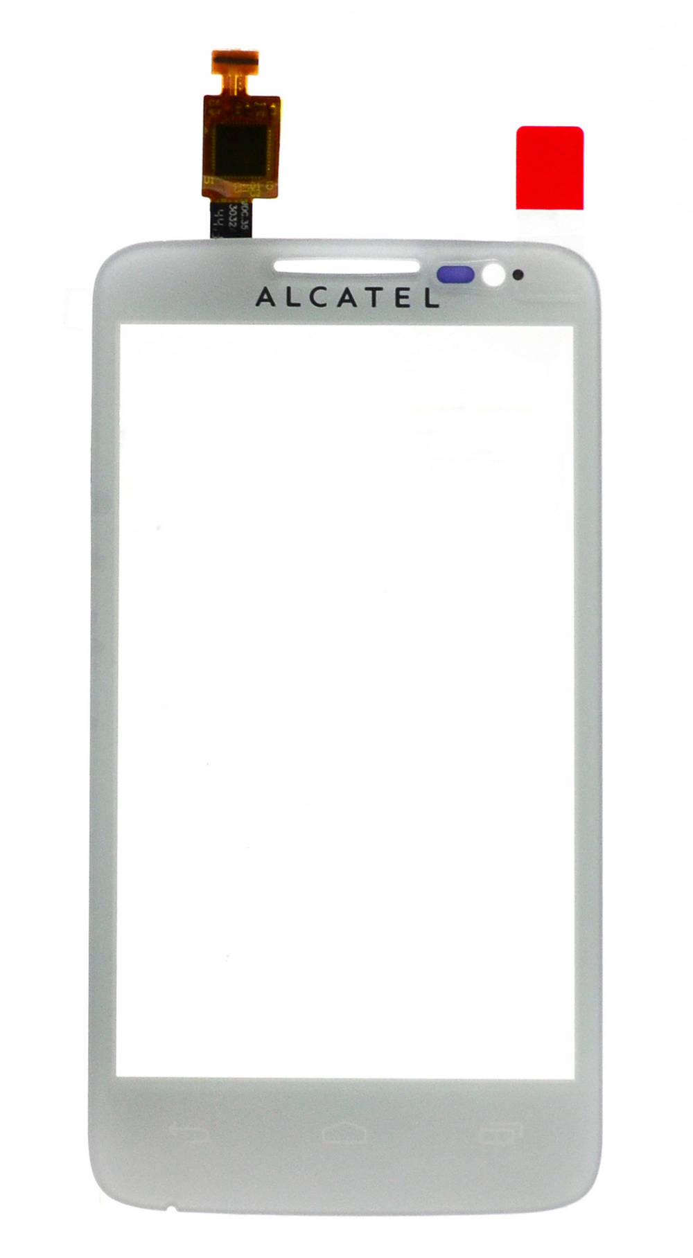 Μηχανισμός Αφής Alcatel One Touch M'Pop OT-5020D  χωρίς Κόλλα Λευκό Original AUE1740B18C1
