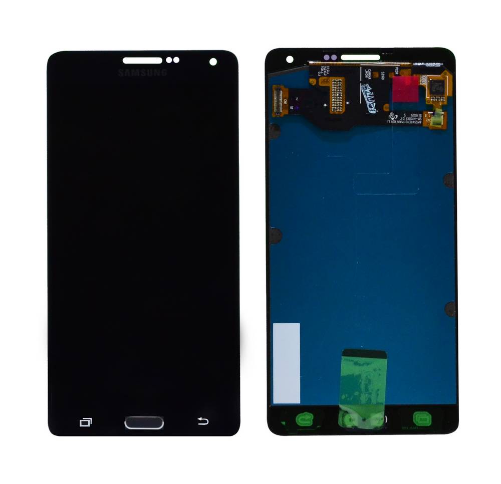 Γνήσια Οθόνη & Μηχανισμός Αφής Samsung SM-A700F Galaxy A7 με Κόλλα Μαύρο GH97-16922B