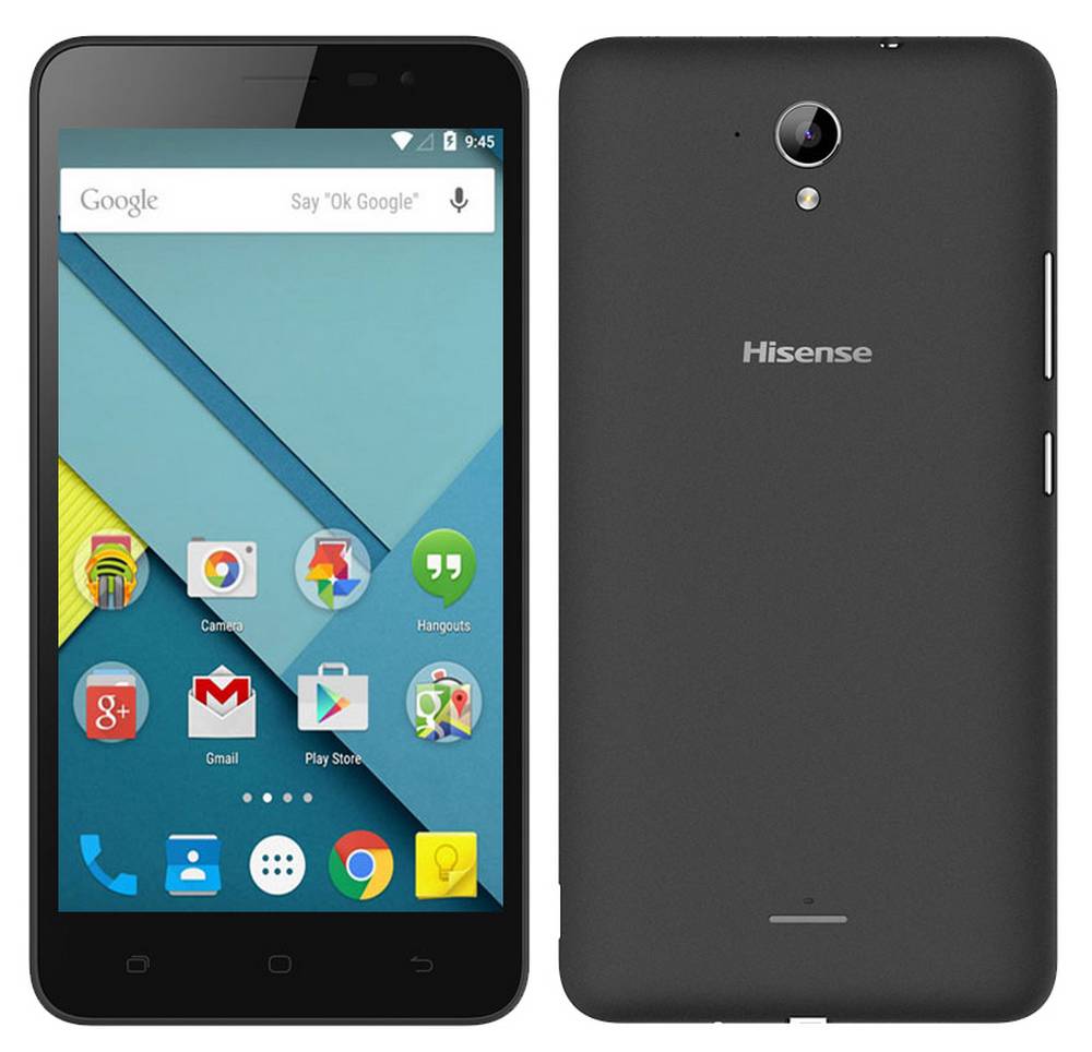 Hisense F20 4G LTE (Dual SIM) 5.5" Android 5.1 1280*720 IPS Quad-Core 1 GHz 1GB/8GB Μαύρο
