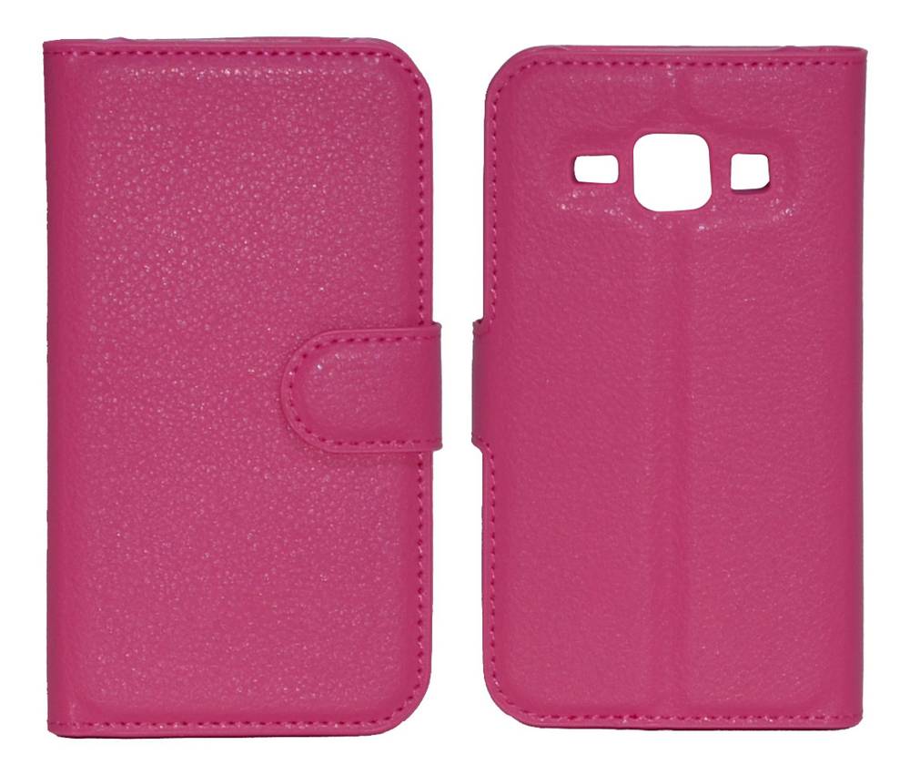 Θήκη Book Ancus Teneo για Samsung SM-J100F Galaxy J1 TPU Φούξια