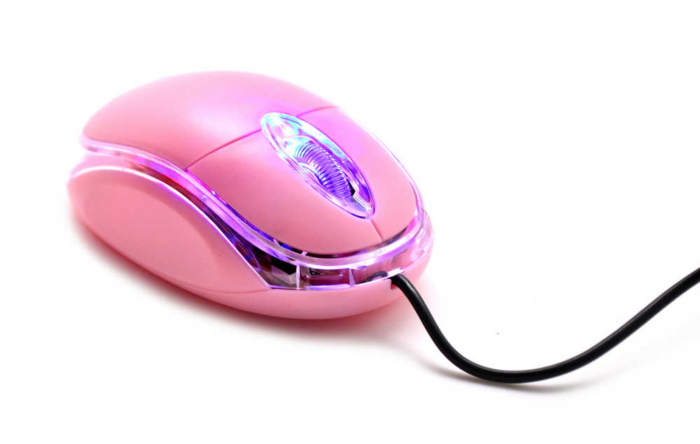 Ενσύρματο Ποντίκι Mobilis 1312 με 3 Πλήκτρα και 1200 DPI Ροζ