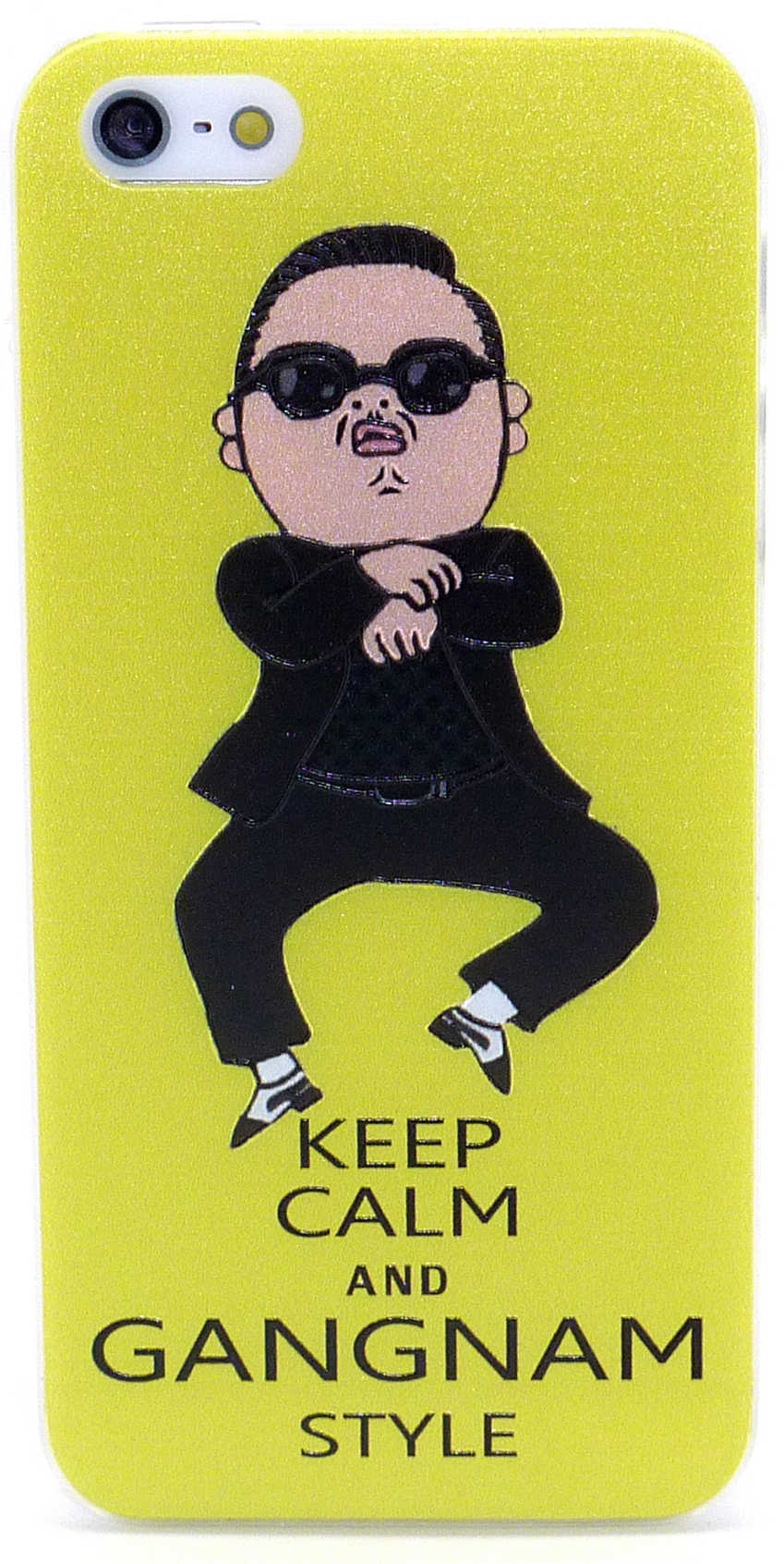 Θήκη Faceplate για Apple iPhone SE/5/5S Gangnam Style Keep Calm Κίτρινη