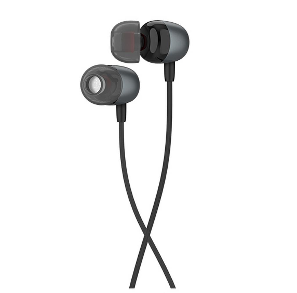 Hands Free Hoco M31 Delighted Sound Earphones Stereo 3.5mm Μεταλλικό Γκρι με Μικρόφωνο και Πλήκτρο Λειτουργίας