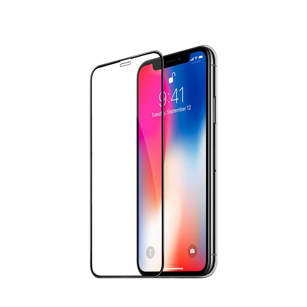 Tempered Glass Hoco Fast Attach 3D Full Screen Protection για Apple iPhone X/XS Μαύρο