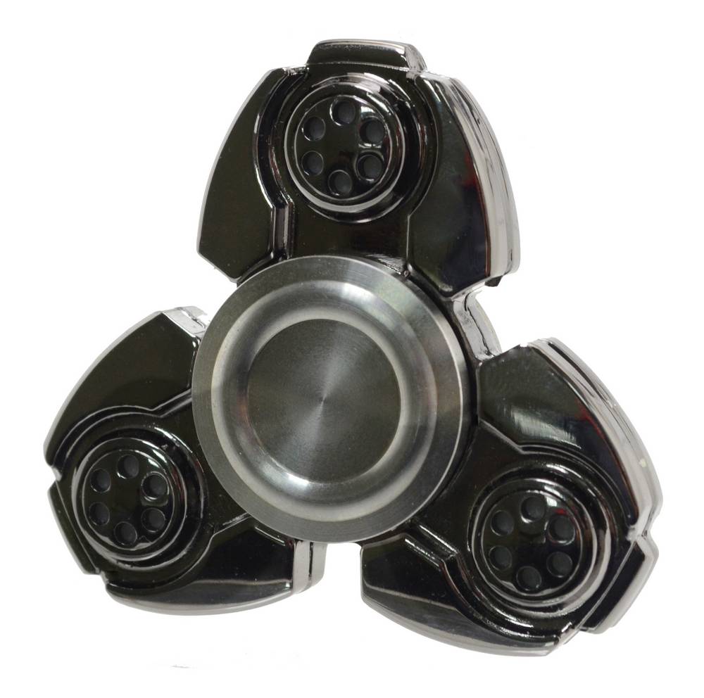 Fidget Spinner Titanium Alloy Russia CKF Spiral 3 Leaves Ασημί 3 min