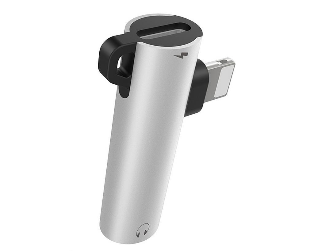 Αντάπτορας Hoco LS21 Lightning σε 3.5 mm Θηλυκό. Ασημί