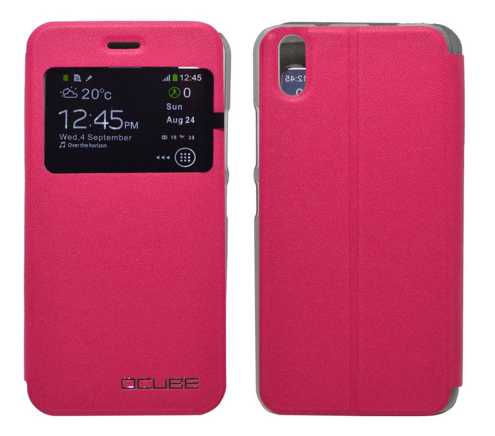 Θήκη Book Ancus S-View για Ulefone Paris/Paris X Φούξια
